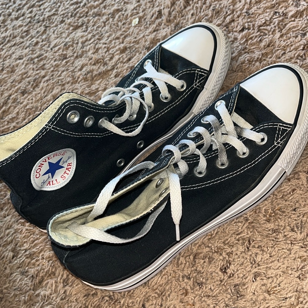 black high top converse